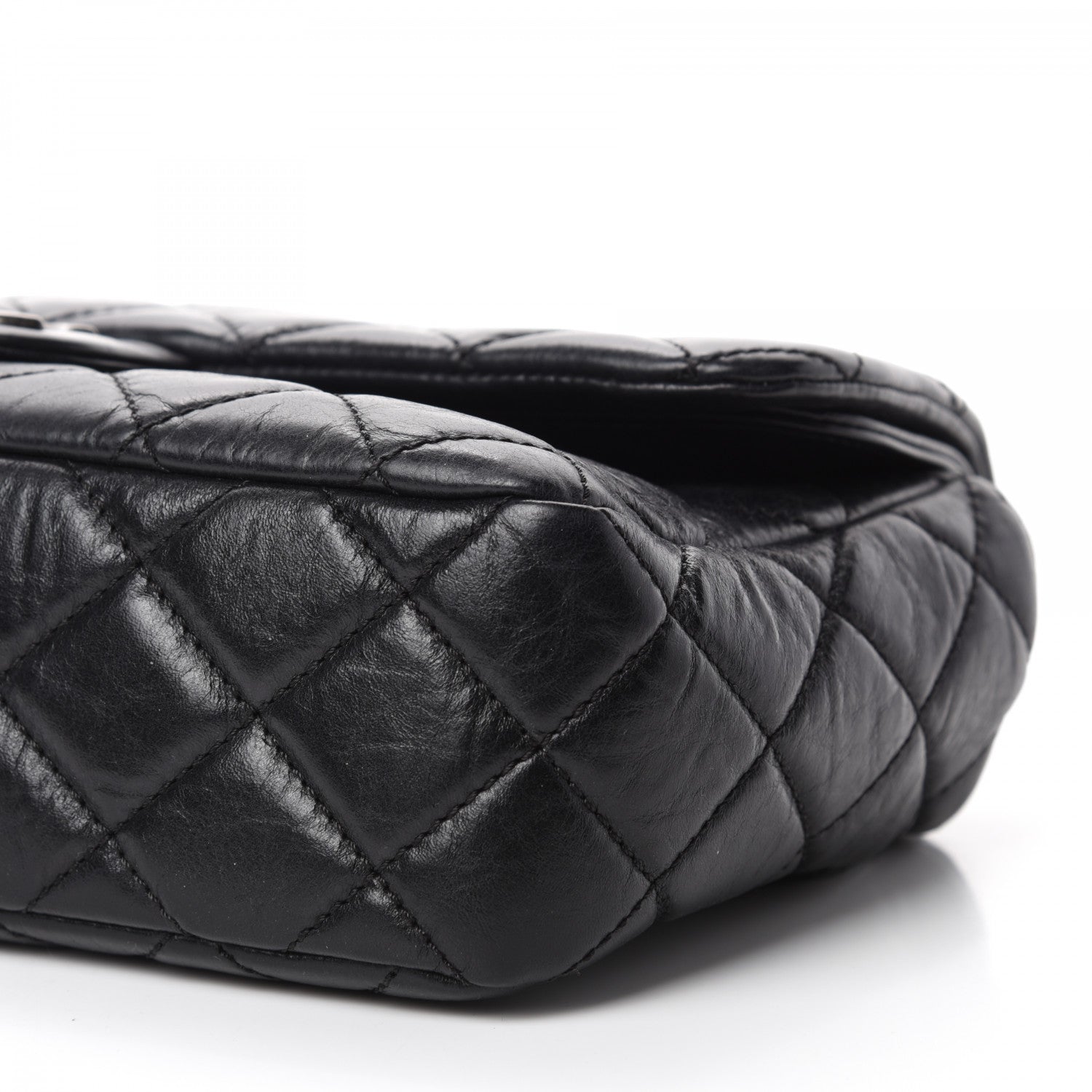 Chanel Calfskin Quilted Large Single Flap Black 7 of 11