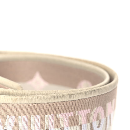 Louis Vuitton Jacquard Speedy Bandouliere 20 Shoulder Strap Beige Pink 4 of 4