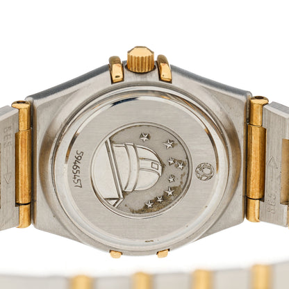 Omega Stainless Steel 18K Yellow Gold Diamond Bezel Mother of Pearl 22mm Constellation Quartz Watch 1267.75.00 4 of 4