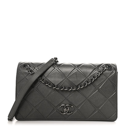 Chanel Calfskin Small Propeller Flap Charcoal 1 of 12