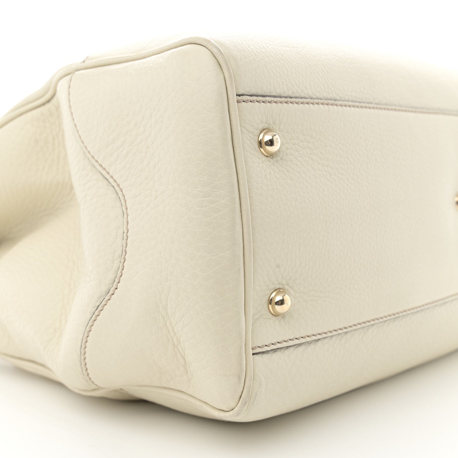 Gucci Grained Calfskin Medium Diana Bamboo Top Handle Tote Ivory 9 of 14