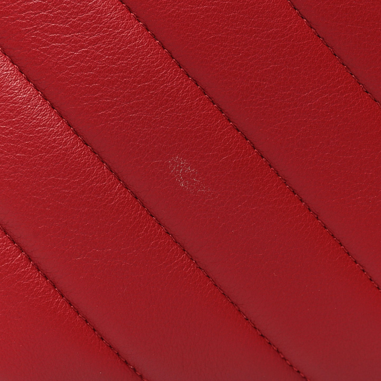 Calfskin Quilted Chevron In The City Bag Red