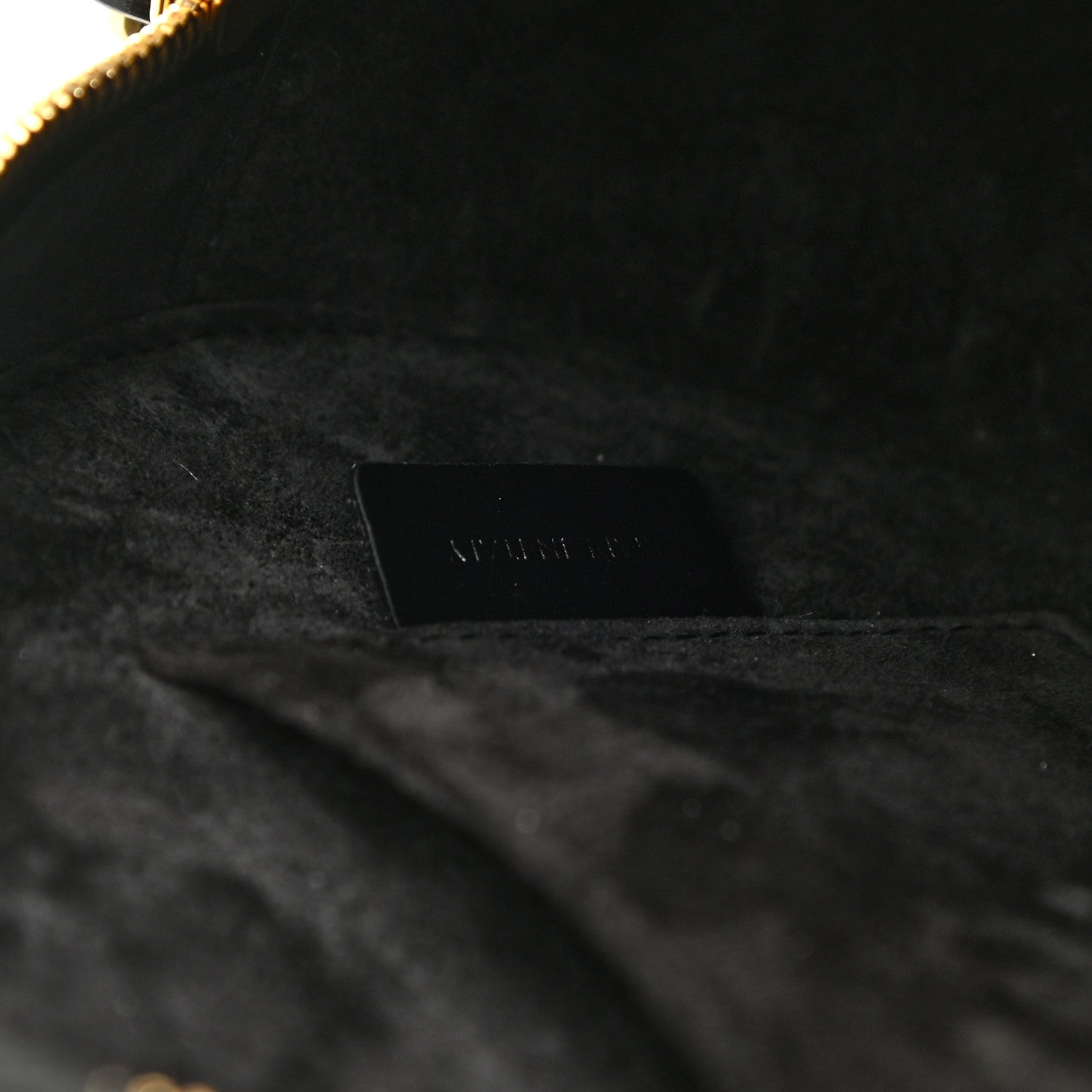 Celine Smooth Calfskin Cuir Triomphe Oval Bag Black 6 of 11