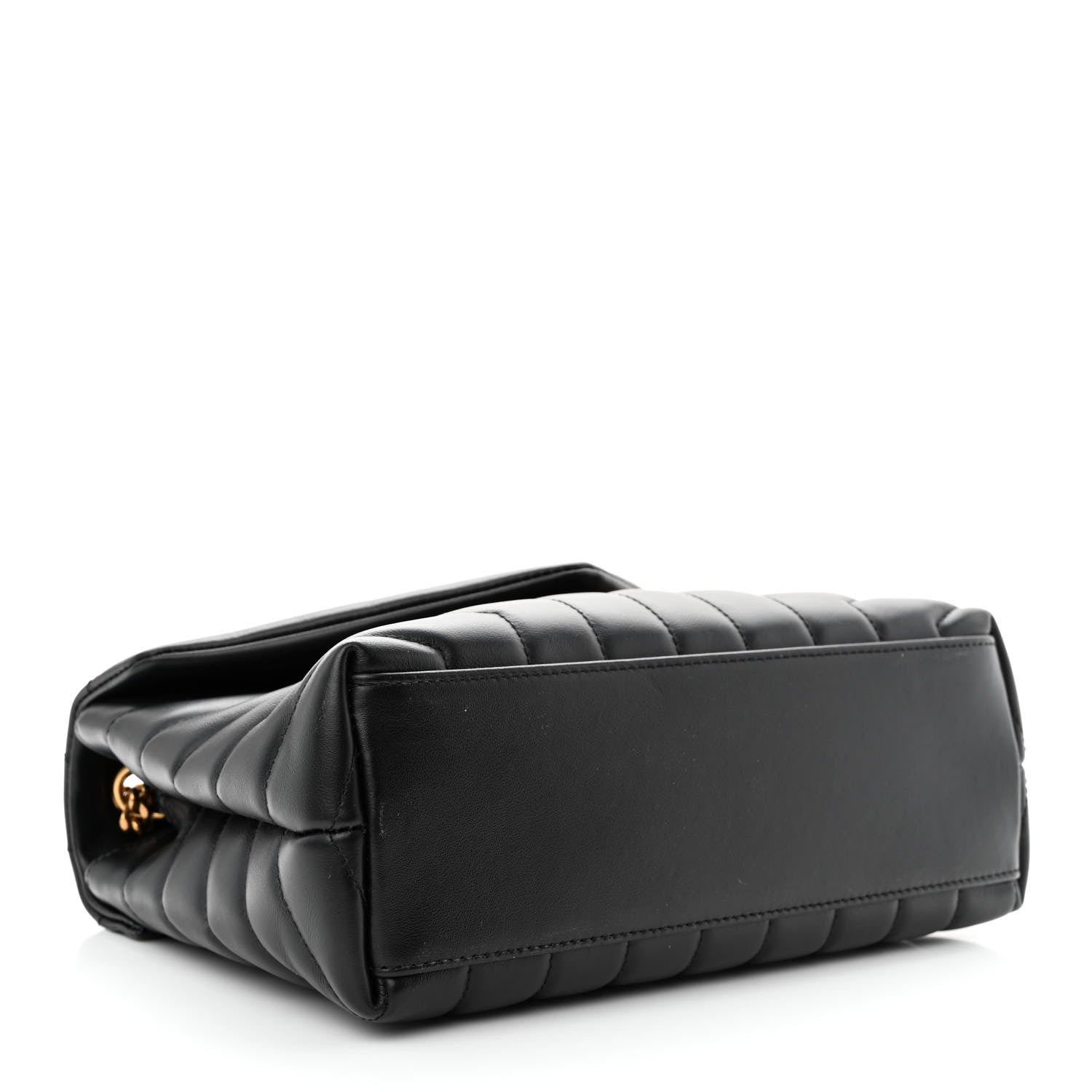 Saint Laurent Calfskin Y Quilted Monogram Small Loulou Chain Satchel Black 4 of 10