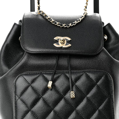 Chanel Caviar Quilted Business Affinity Backpack Black 8 of 11