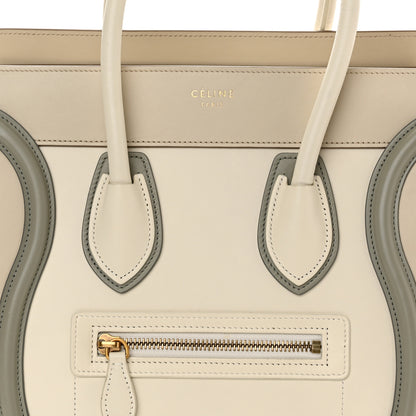 Celine Shiny Smooth Calfskin Micro Tri-Color Luggage Natural 9 of 11