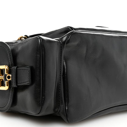 Chloe Shiny Calfskin Medium Double Carry Camera Bag Black 9 of 10