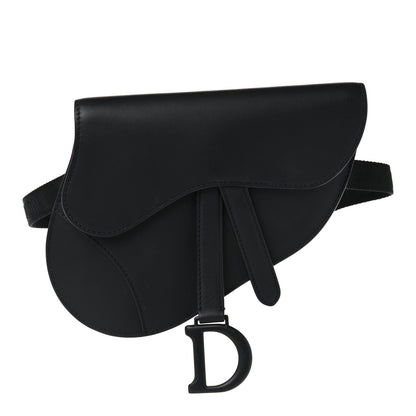 Christian Dior Ultra Matte Calfskin Saddle Belt Bag Black 1 of 11