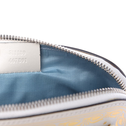 Gucci X SEGA Calfskin GUCCY Stars Mini Dome Shoulder Bag Mystic White Gold 9 of 9