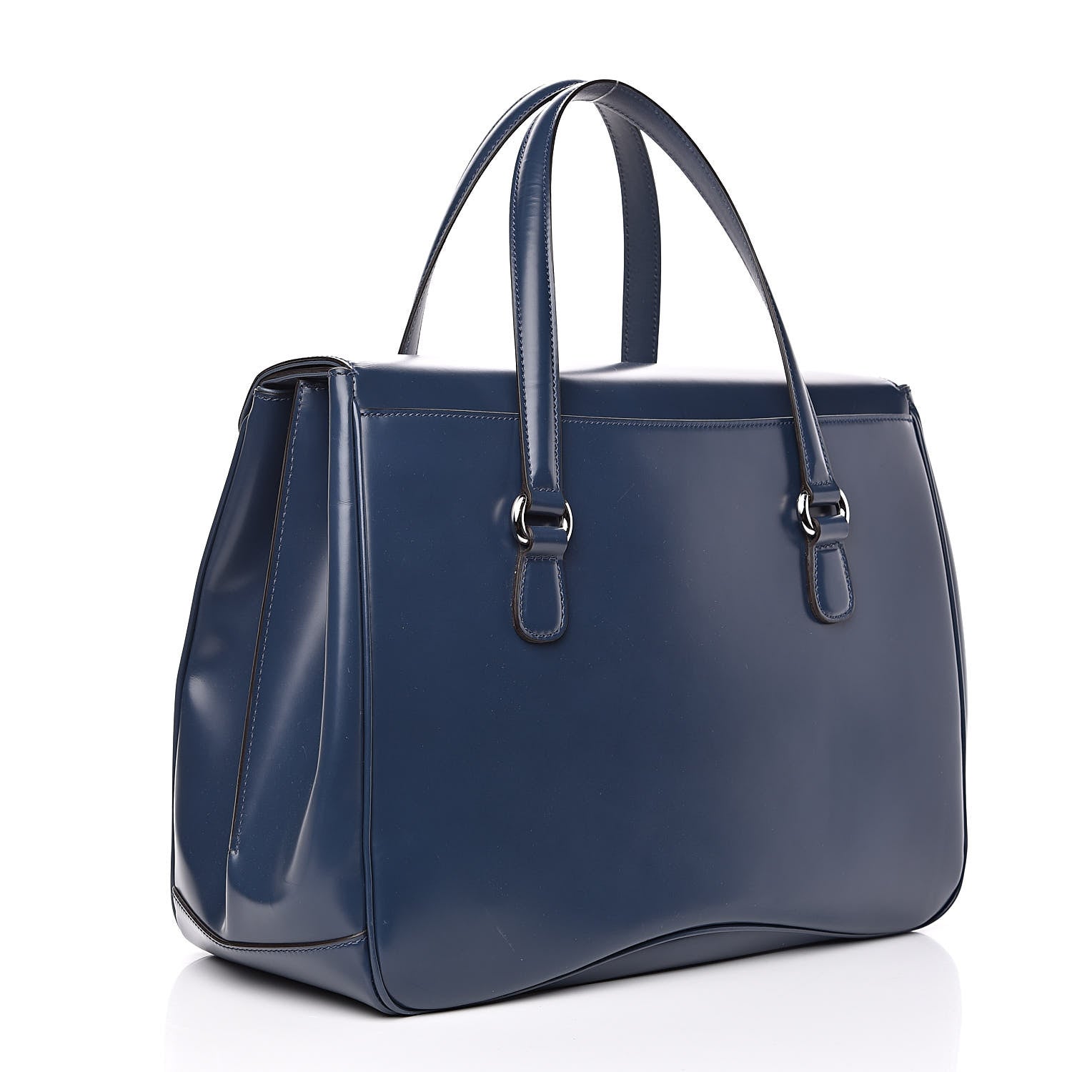Gucci Regent Calfskin Large Lady Lock Satchel Caspian 3 of 12