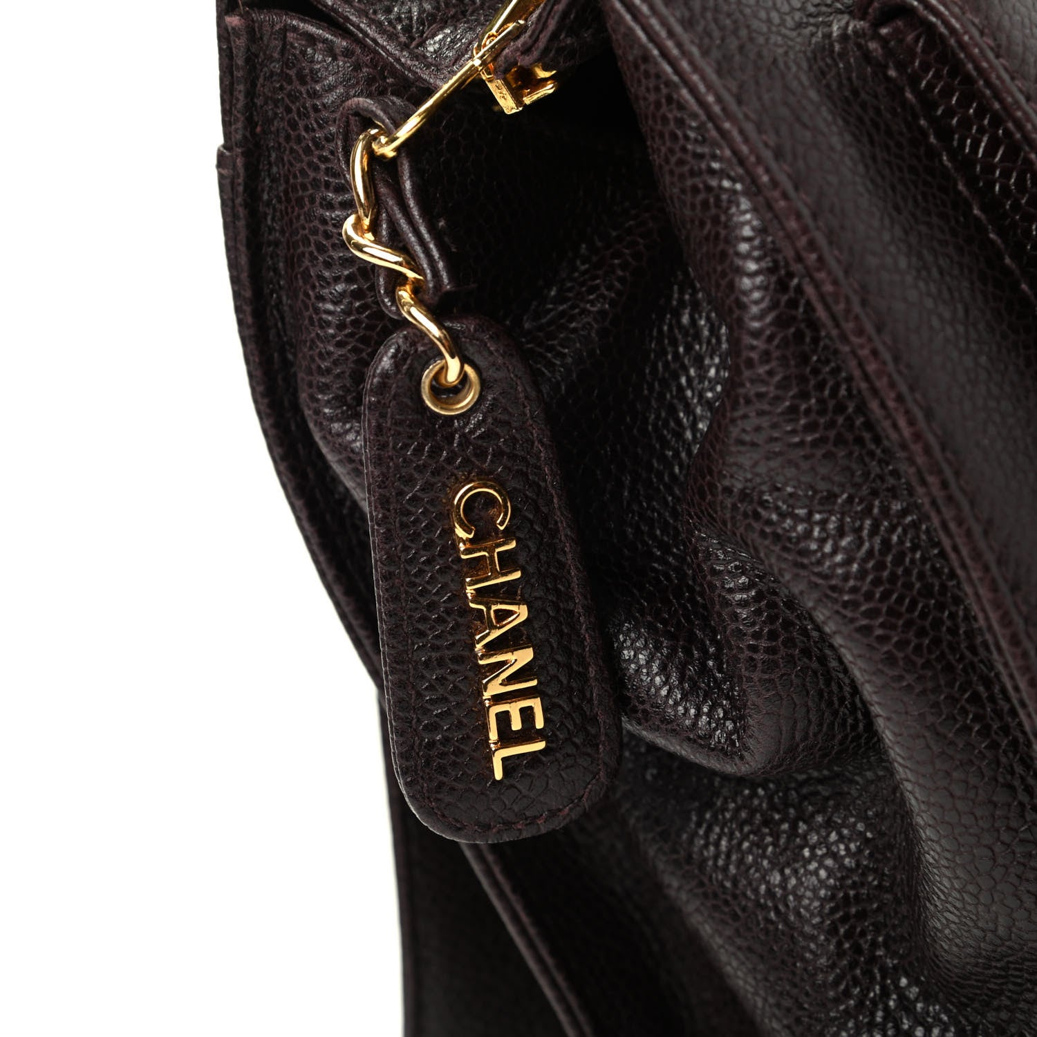 Chanel Caviar Flap Shoulder Bag Brown 10 of 10