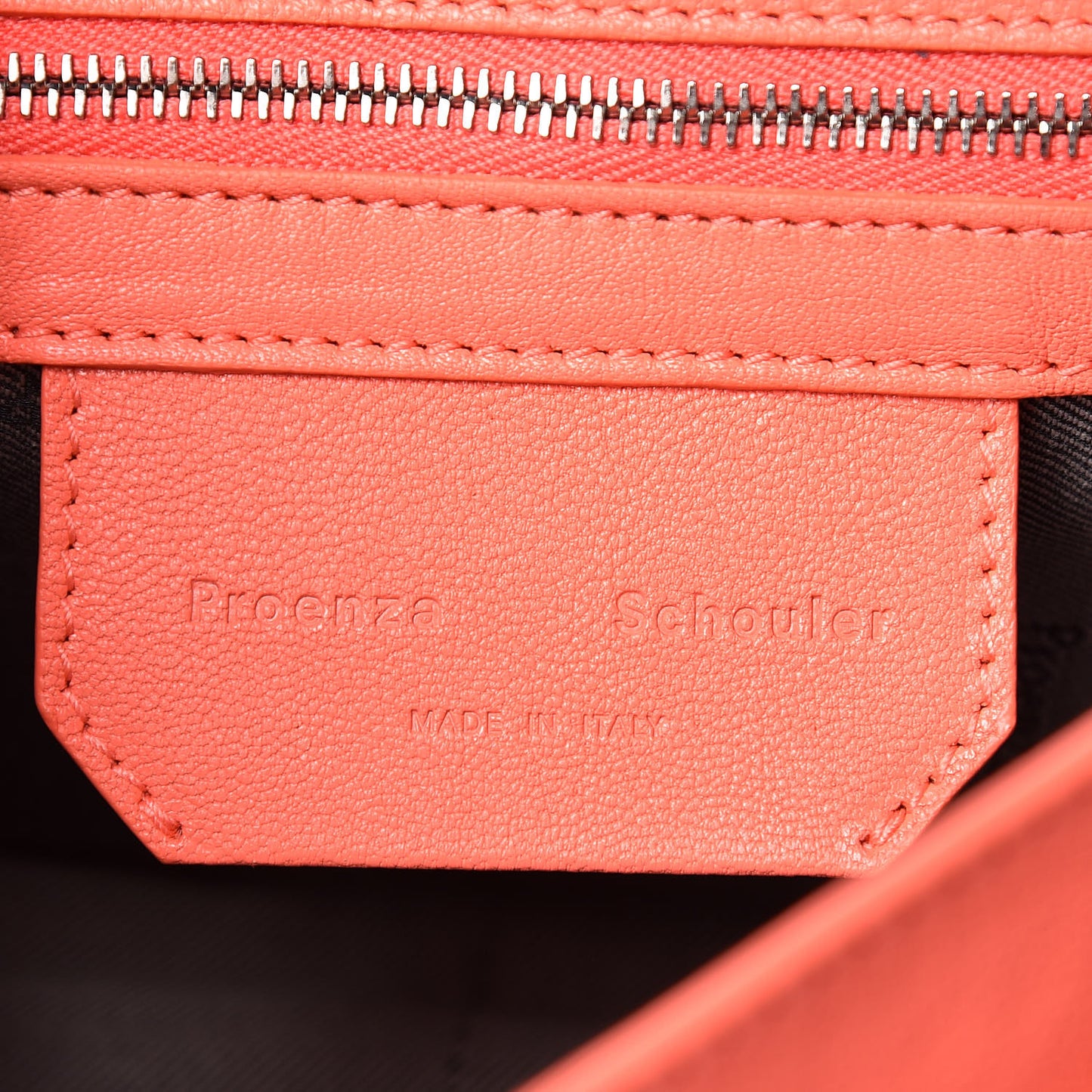 Lambskin Tiny PS1 Satchel Neon Coral