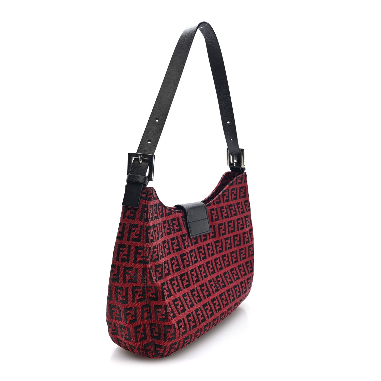 Fendi Zucchino Hobo Red 3 of 9