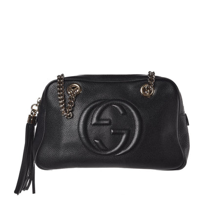 Gucci Pebbled Calfskin Small Soho Bowler Black 1 of 7