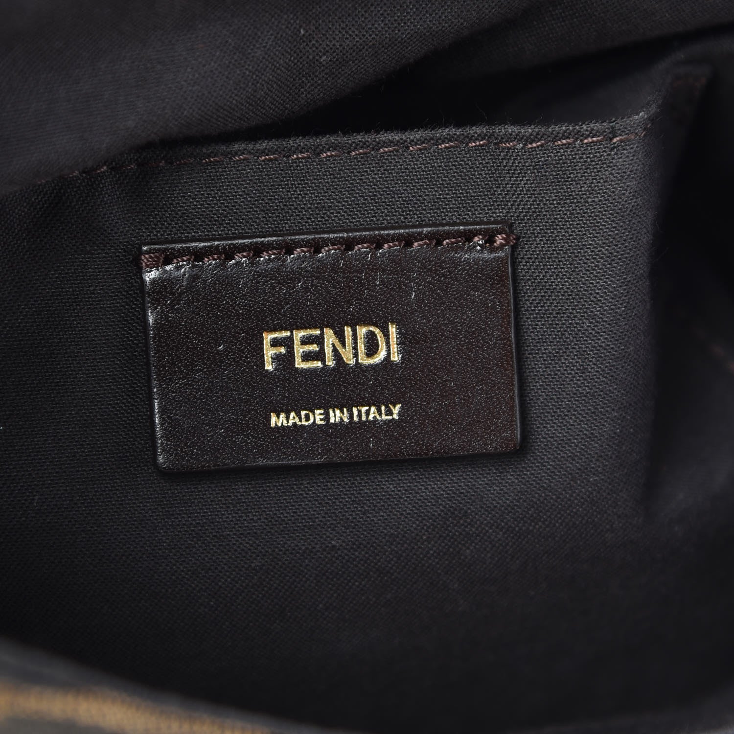 Fendi Zucca Vitello Artic Small Messenger Bag Tobacco Castagna 6 of 7