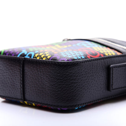Gucci GG Supreme Monogram Psychedelic Messenger Bag Black 7 of 12