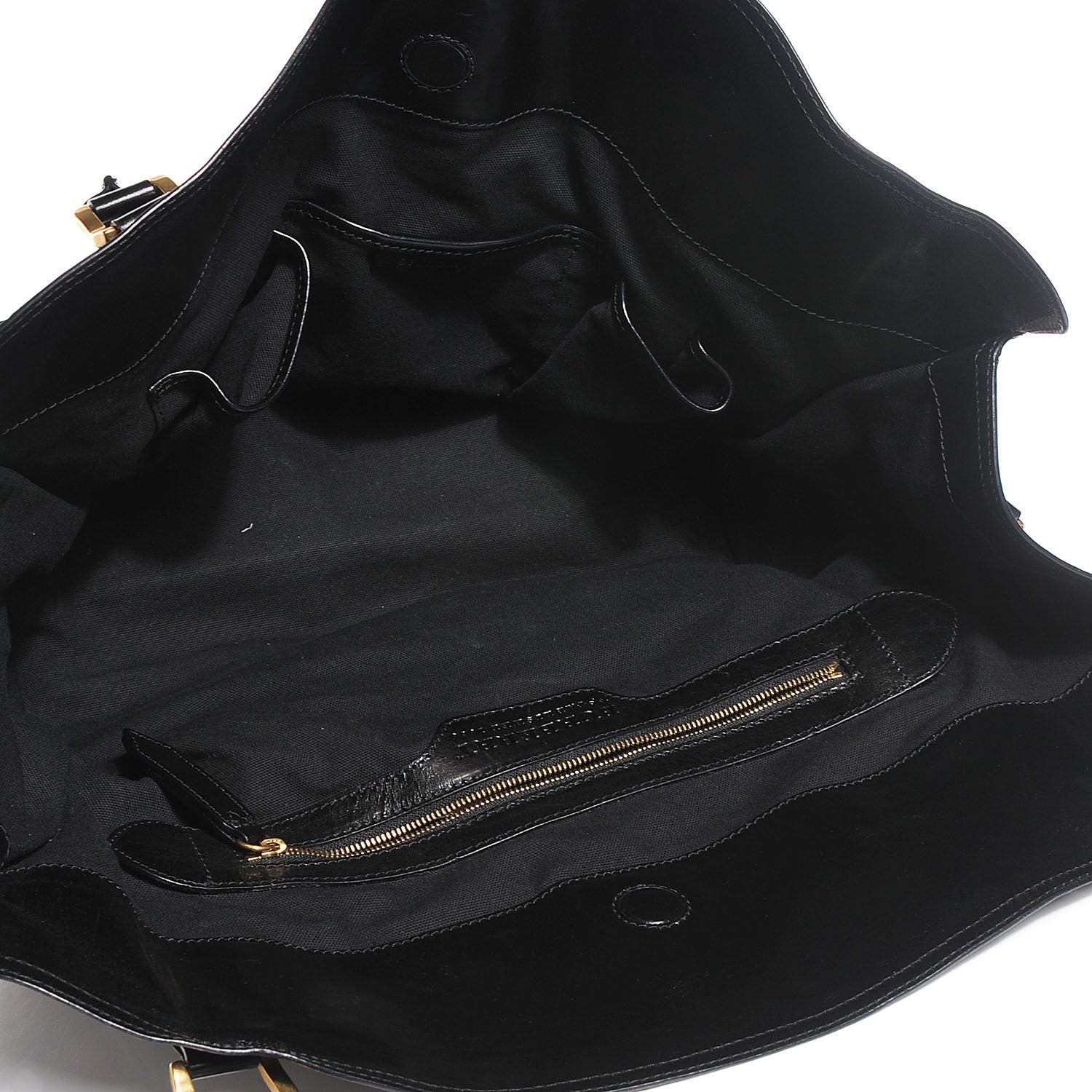 Burberry House Check Bridle Calfskin Kent Bag Black 5 of 8