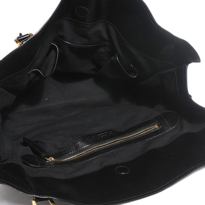 Burberry House Check Bridle Calfskin Kent Bag Black 5 of 8