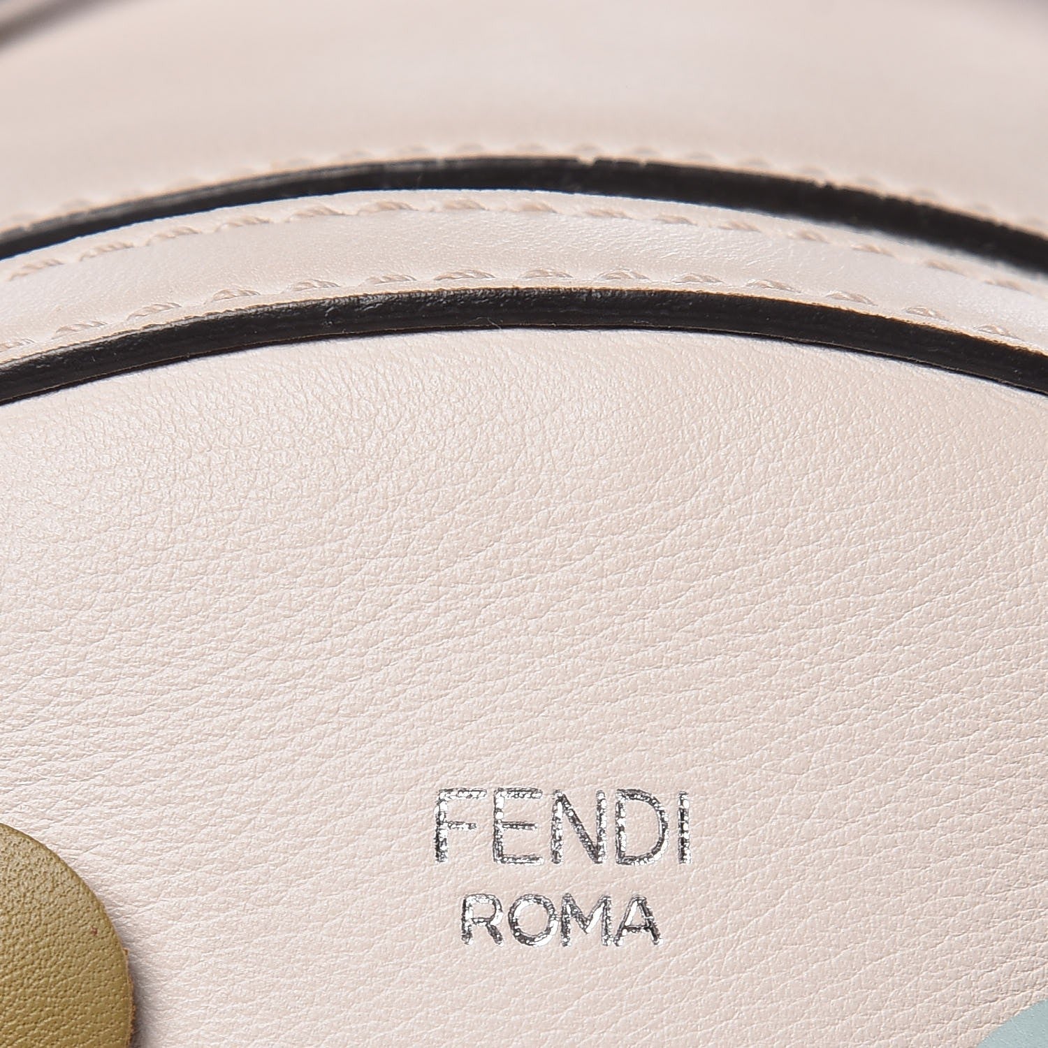 Fendi Vitello Dolce Flowerland Croc Tail Studded Mini Backpack Camelia Multicolor 12 of 12