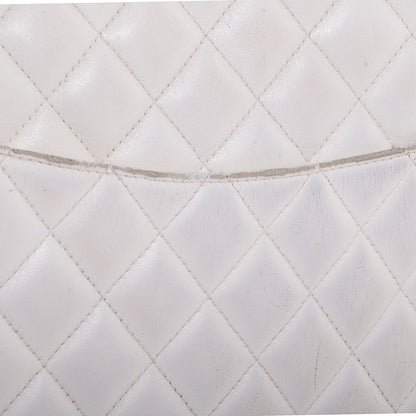 Chanel Calfskin Quilted Large Cambon Messenger White Black 10 of 10