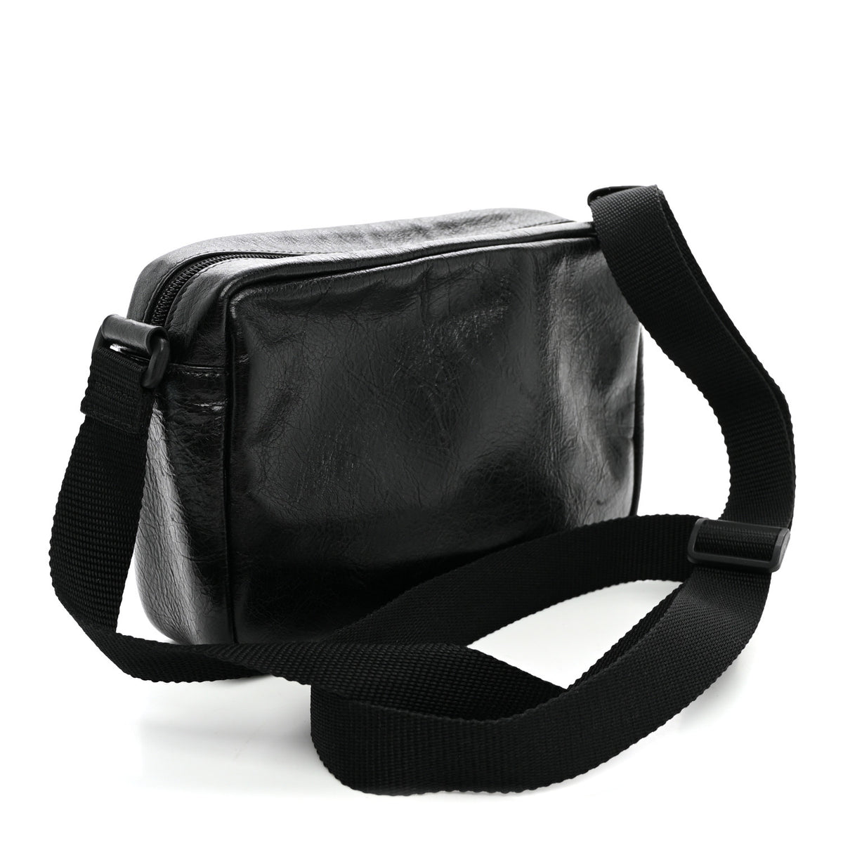 Calfskin Explorer Shoulder Bag Black
