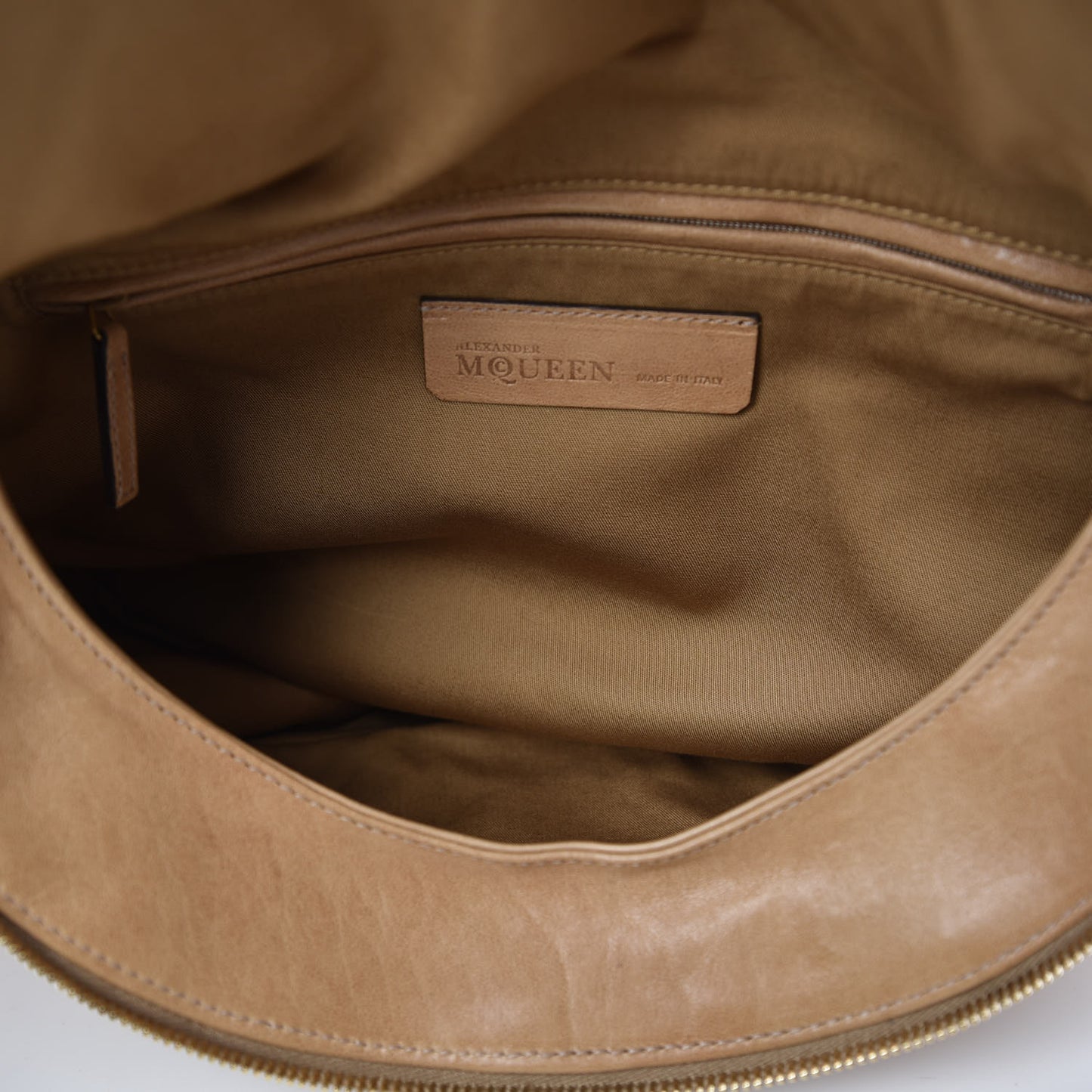 Calfskin Faithful Medium Tote Tan