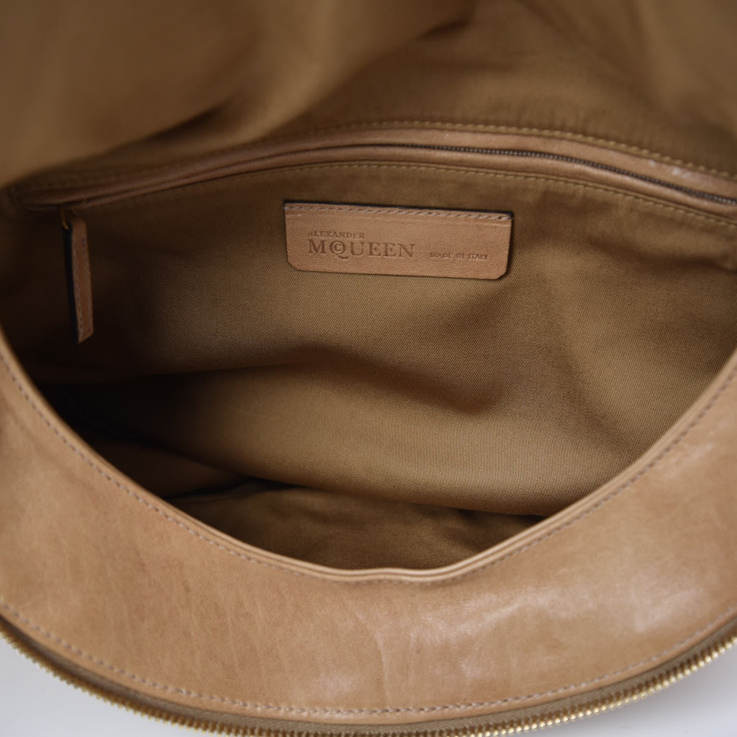 Alexander McQueen Calfskin Faithful Medium Tote Tan 5 of 11