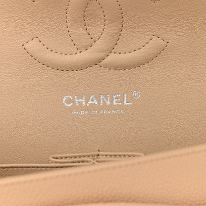 Chanel Caviar Quilted Medium Double Flap Light Beige 8 of 11