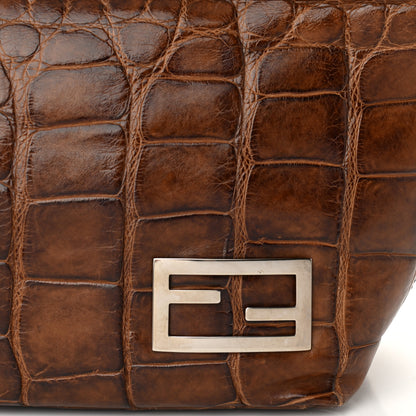 Fendi Alligator Hobo Brown 7 of 16