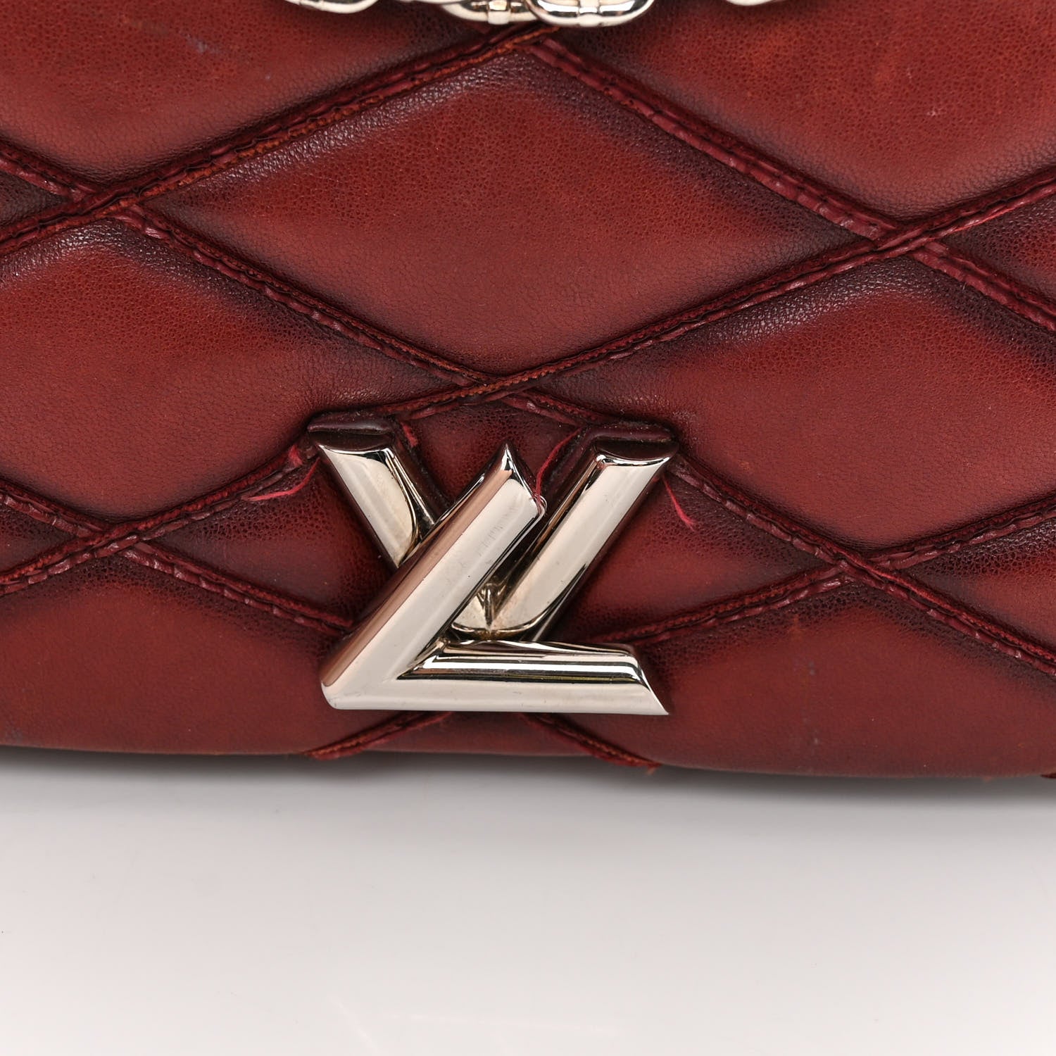 Louis Vuitton Lambskin Malletage GO-14 PM Bordeaux 12 of 13