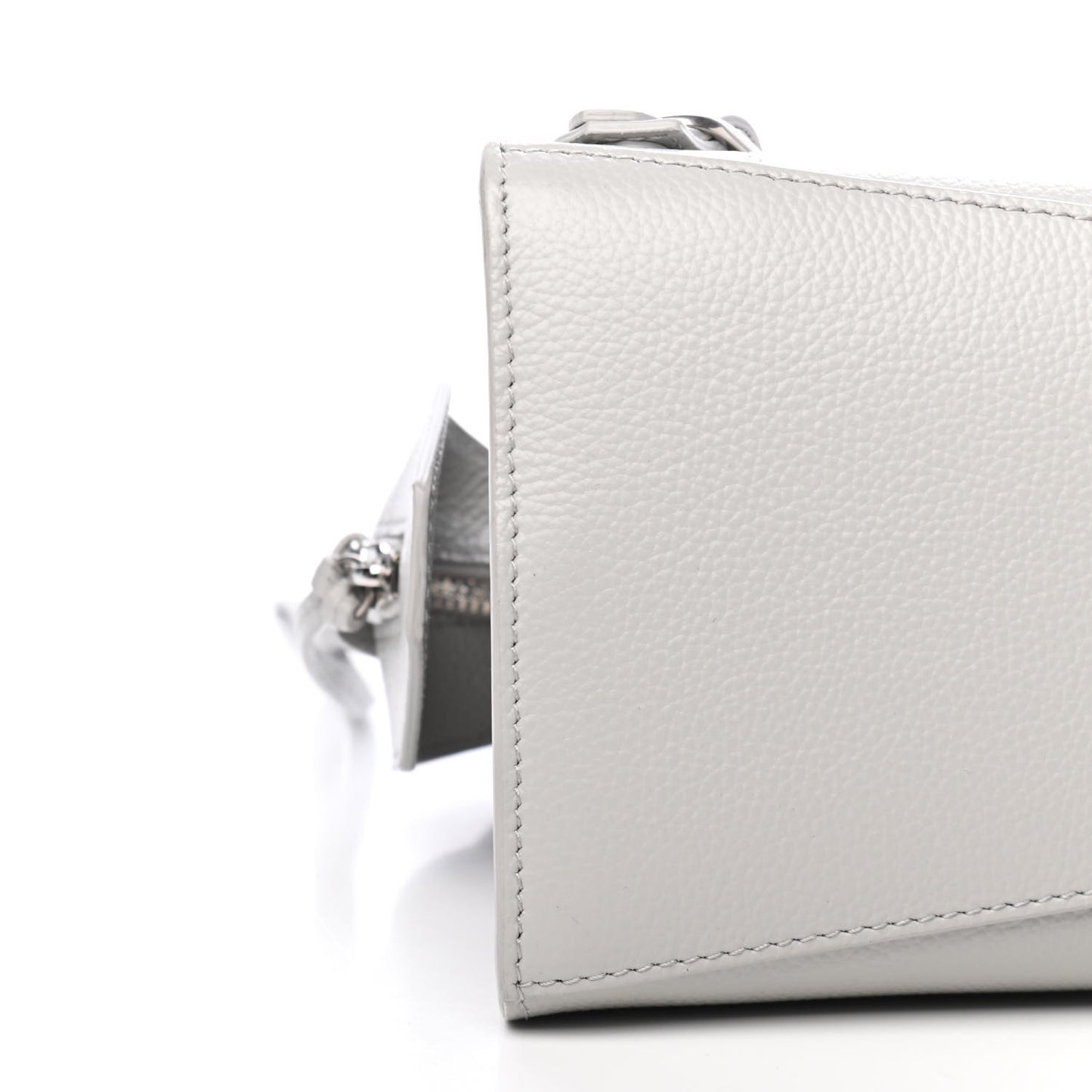 Grained Calfskin Neo Classic Silver Hardware S City Light Grey