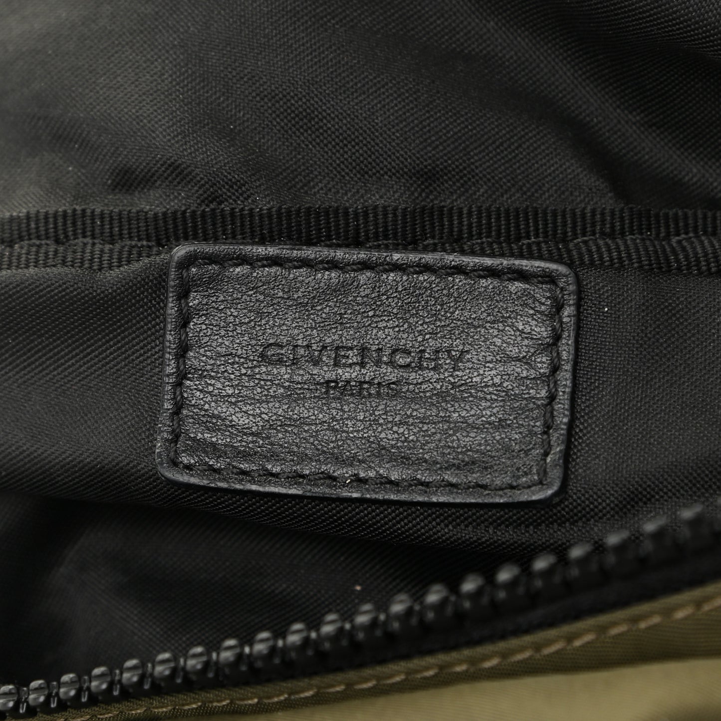 Nylon Logo Belt Bag Khaki