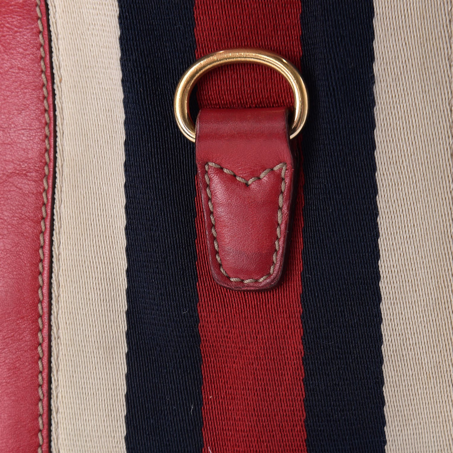 Gucci Calfskin Web Medium Jackie O Bouvier Hobo Red 11 of 12