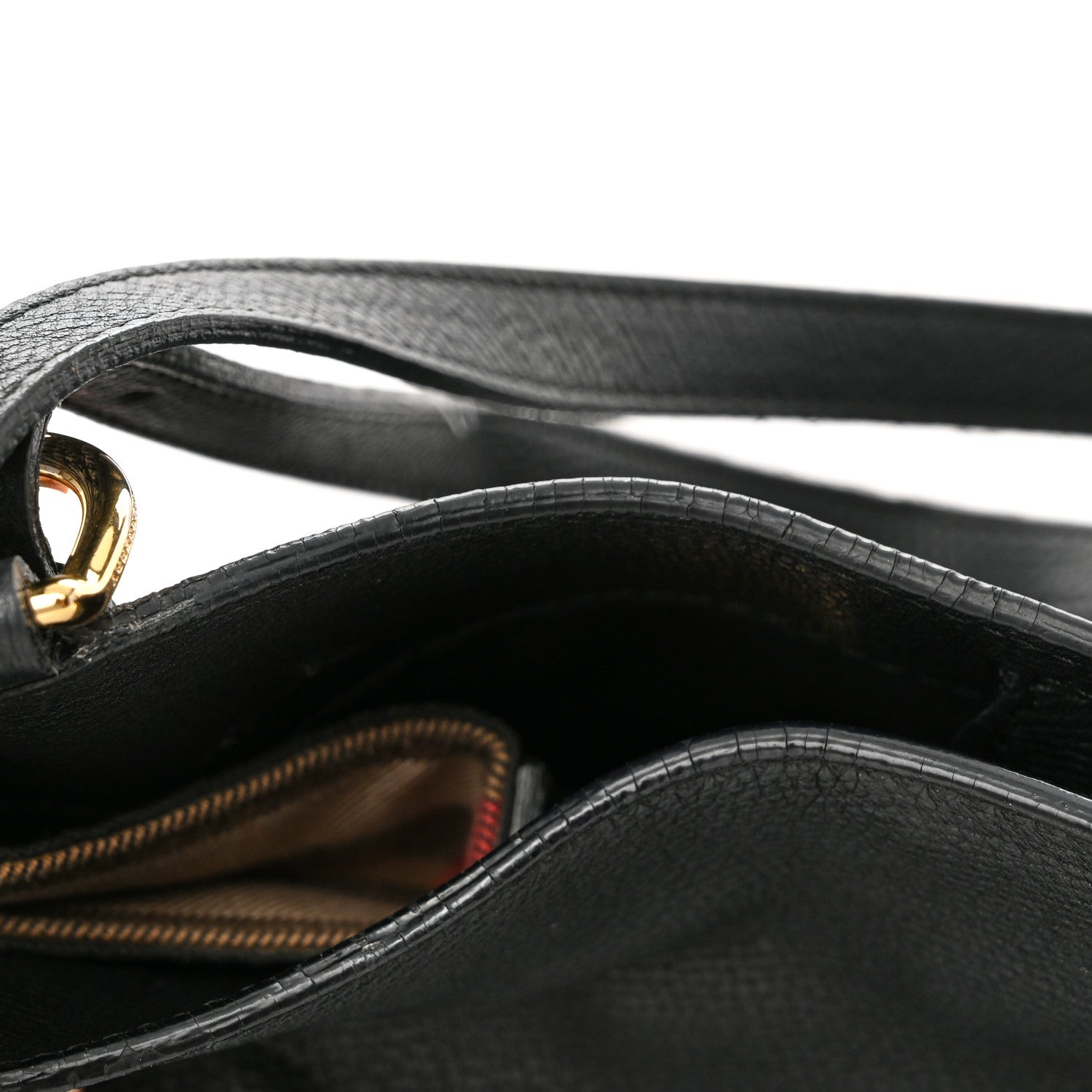 Burberry Grainy Calfskin House Check Small Canterbury Black 18 of 18