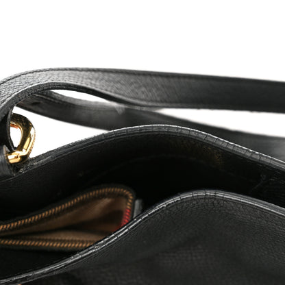Burberry Grainy Calfskin House Check Small Canterbury Black 18 of 18