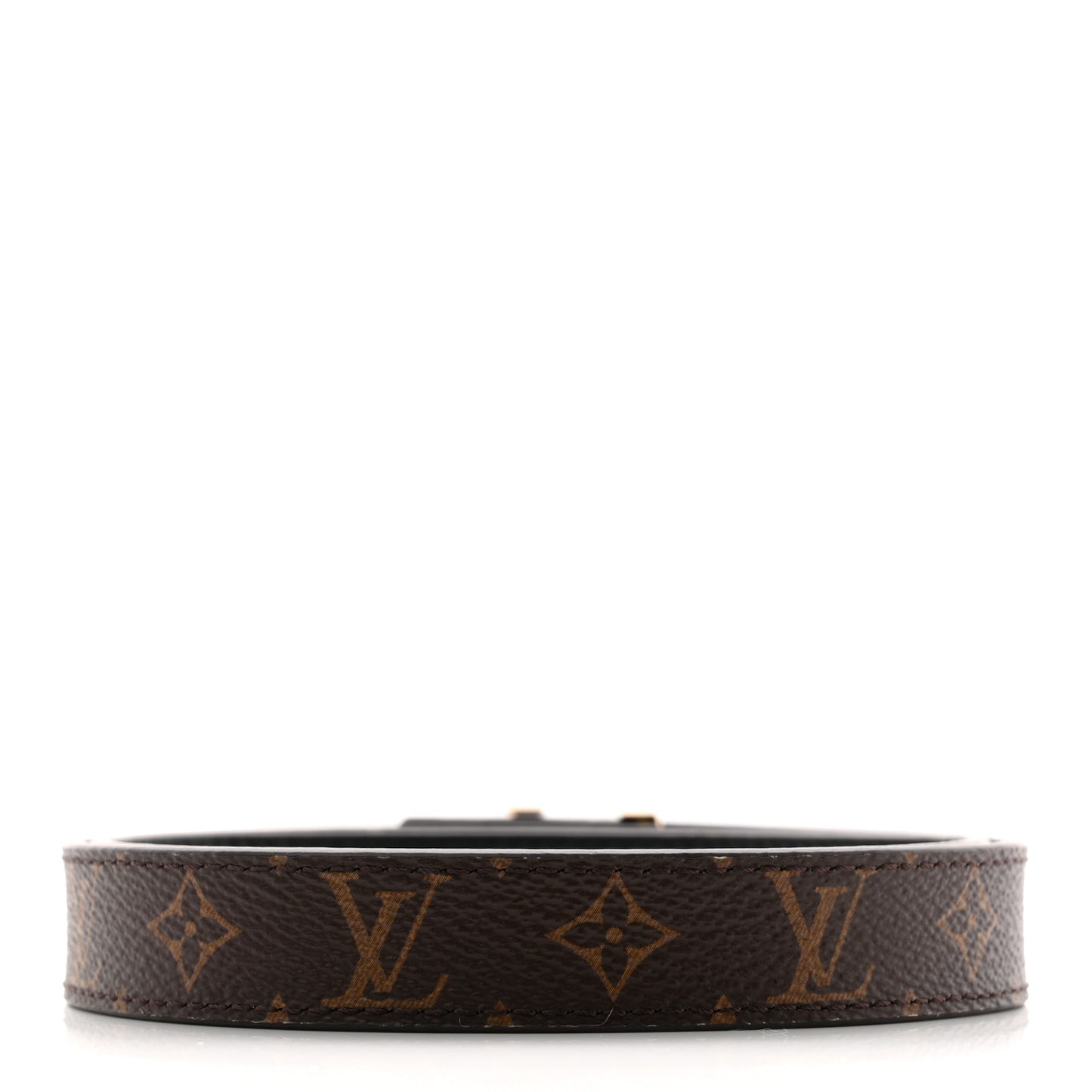 Calfskin Monogram 20mm LV Initiales Reversible Belt 65 26 Black