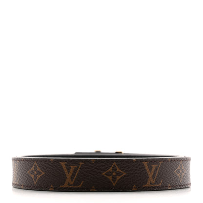 Louis Vuitton Calfskin Monogram 20mm LV Initiales Reversible Belt 65 26 Black 4 of 7