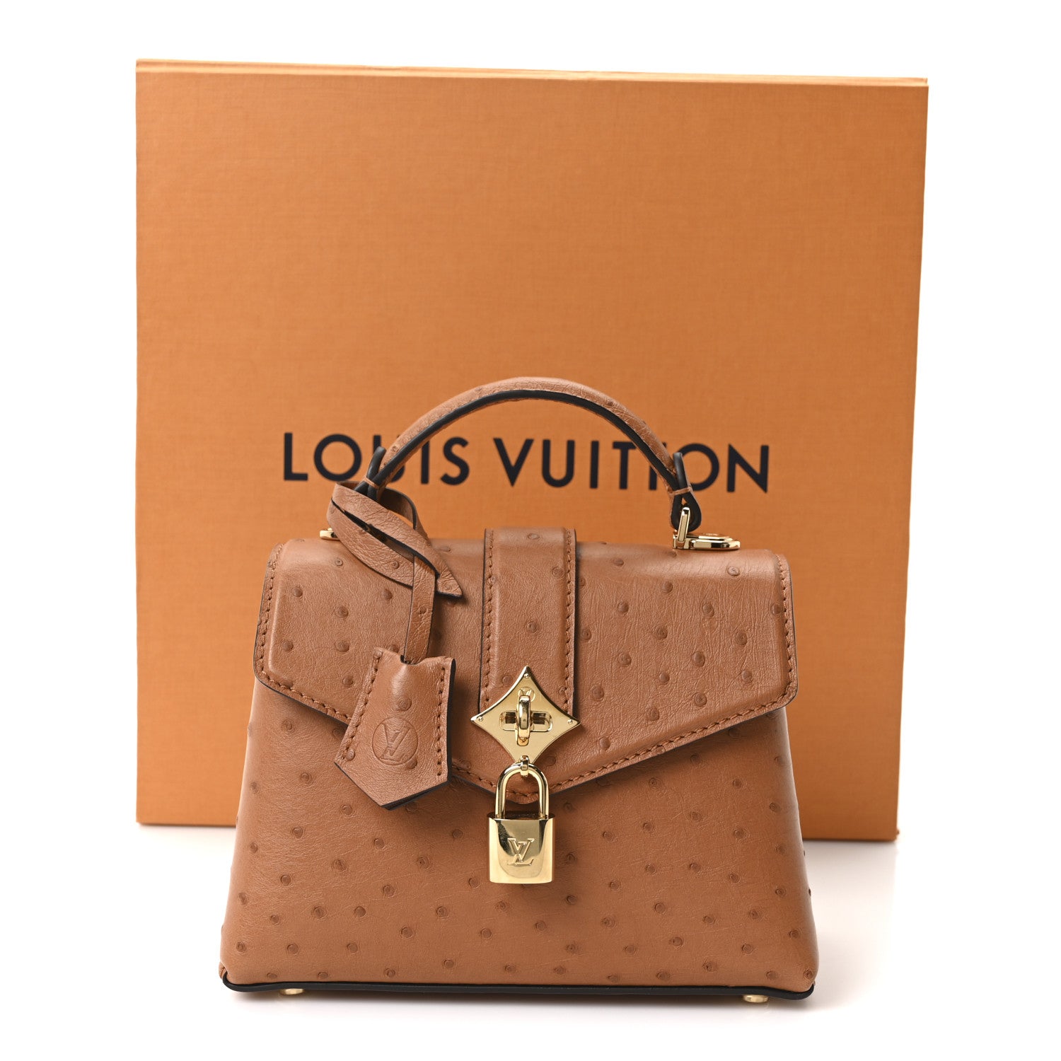 Louis Vuitton Ostrich Rose Des Vents Mini Cognac 1838782 Louis Vuitton Ostrich Rose Des Vents Mini Cognac 1838782