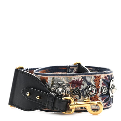 Christian Dior Canvas Embroidered Studded KaleiDiorscopic Shoulder Strap Multicolor 1 of 4
