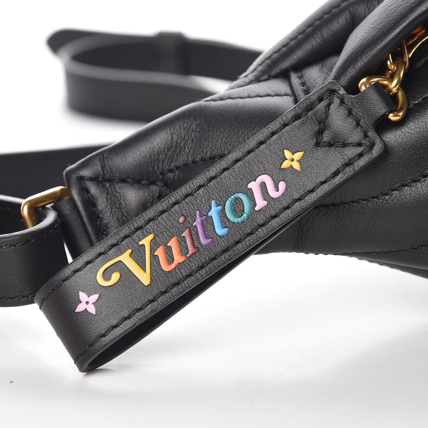 Calfskin Quilted New Wave Bumbag Black
