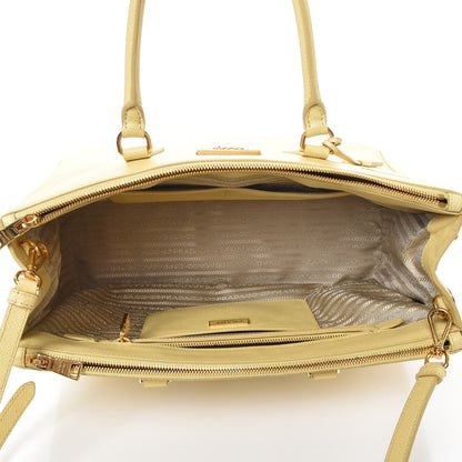 Prada Saffiano Large Galleria Double Zip Tote Polline 6 of 11