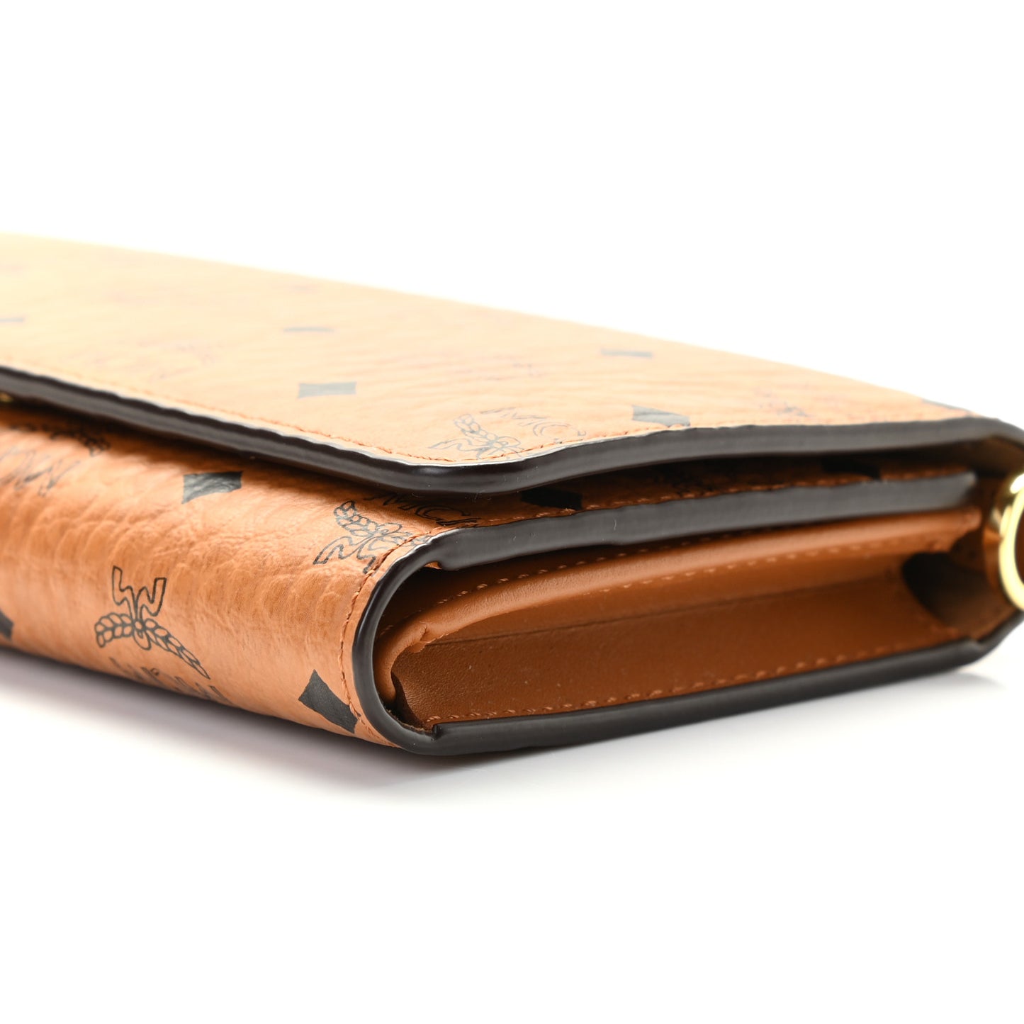 Visetos Chain Wallet Crossbody Cognac