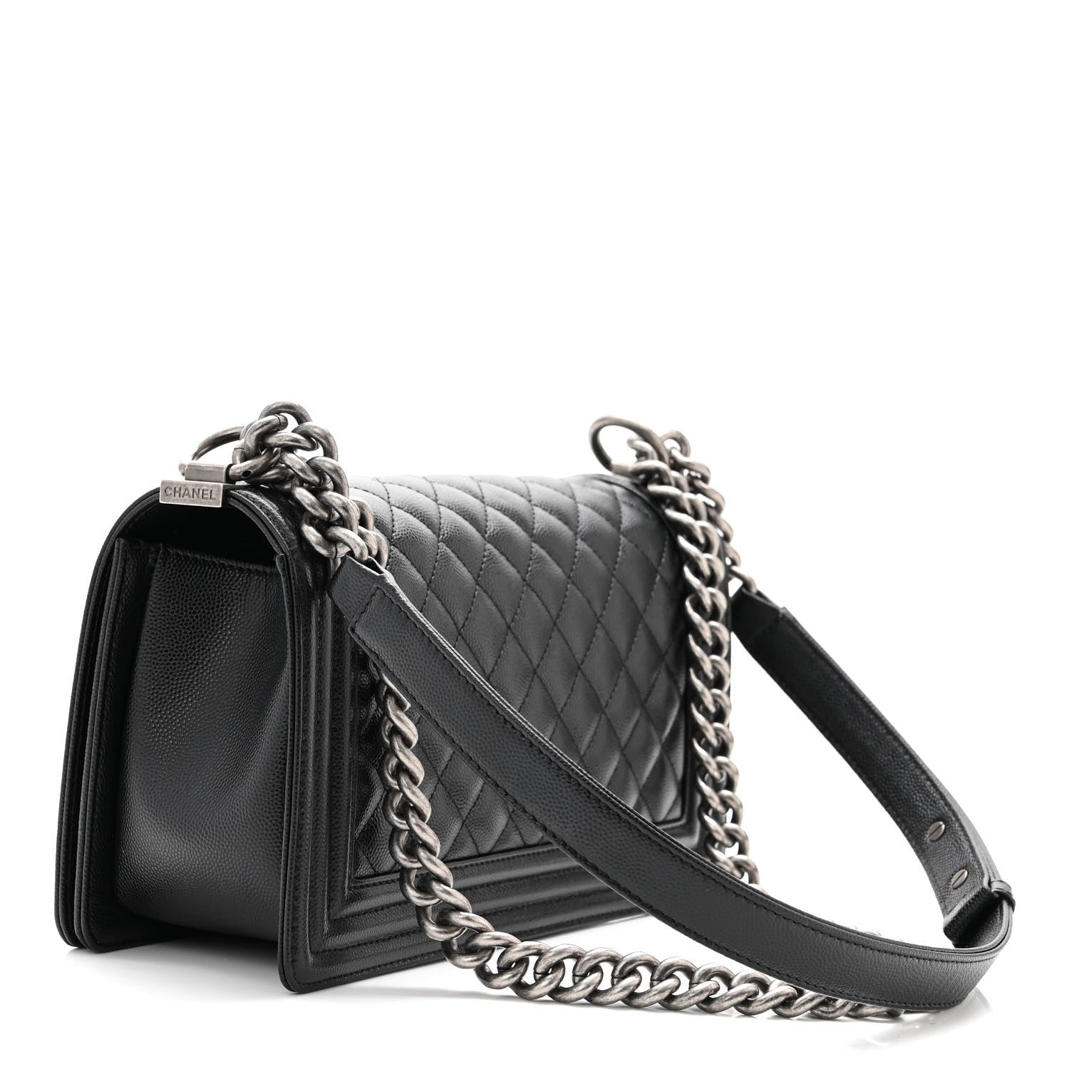 Chanel Caviar Quilted Medium Boy Flap Black 3 of 11