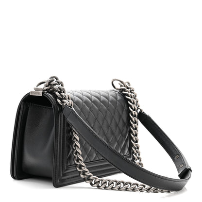 Chanel Caviar Quilted Medium Boy Flap Black 3 of 11