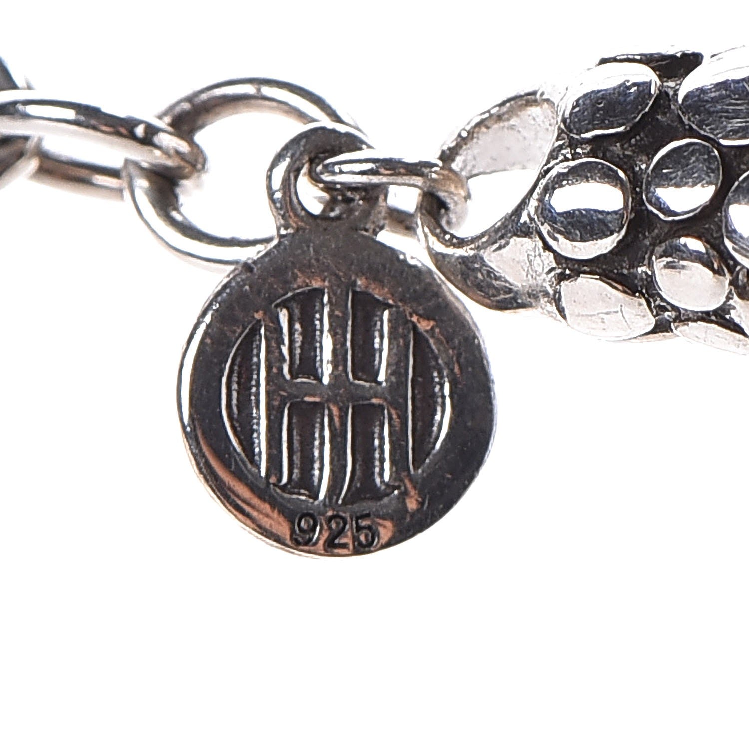 John Hardy Sterling Silver Malachite Dot Station Necklace 6 of 6