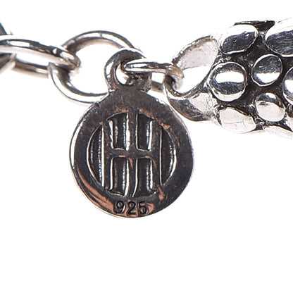 John Hardy Sterling Silver Malachite Dot Station Necklace 6 of 6