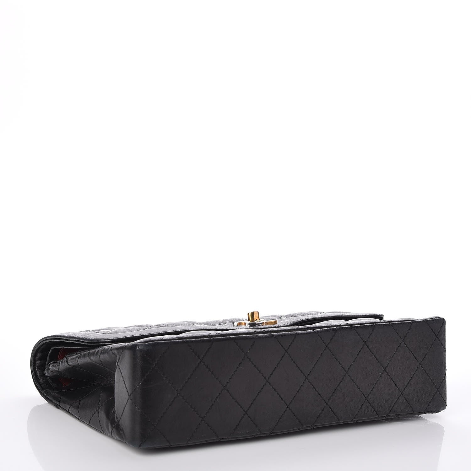 Chanel Lambskin Quilted Medium Double Flap Black 4 of 8