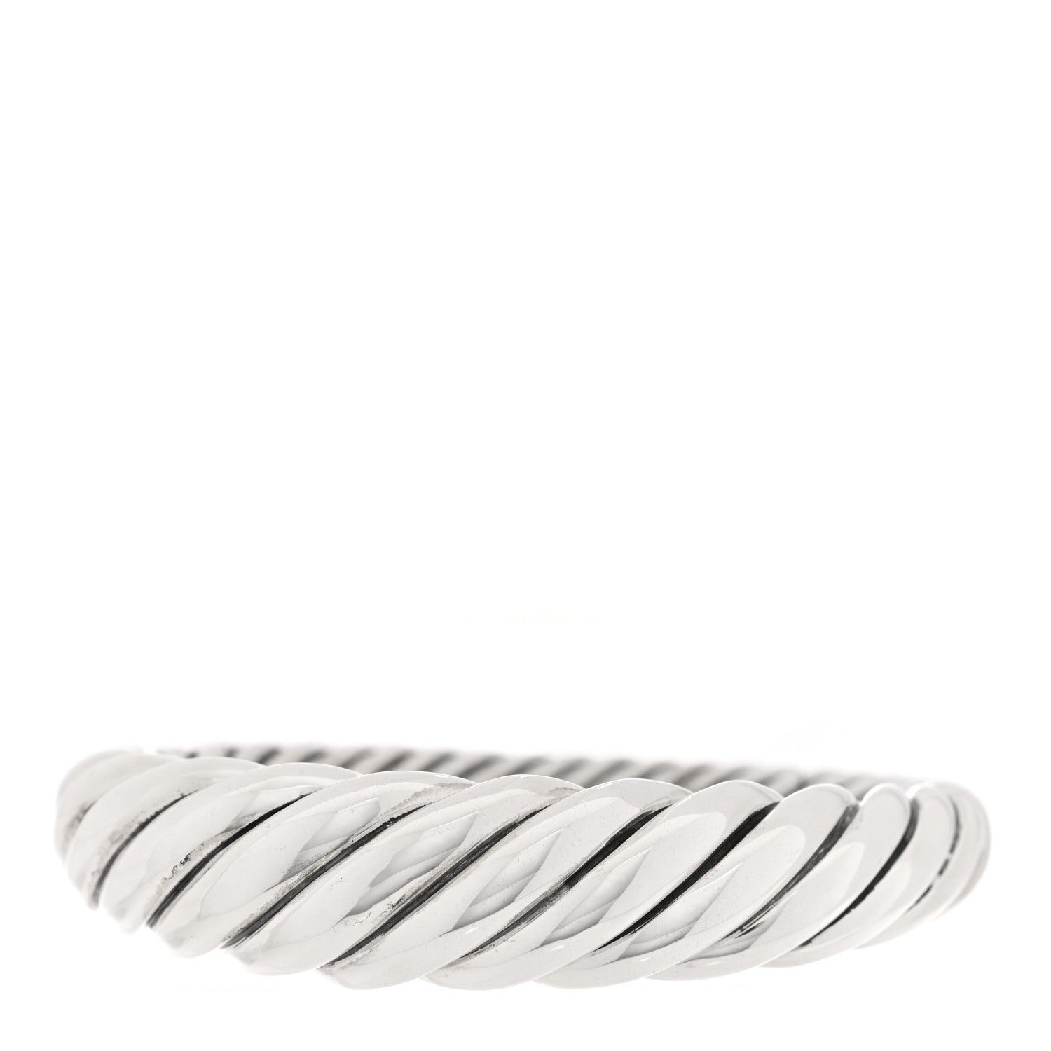 David Yurman Sterling Silver 17mm Pure Form Cable Bracelet 1 of 3