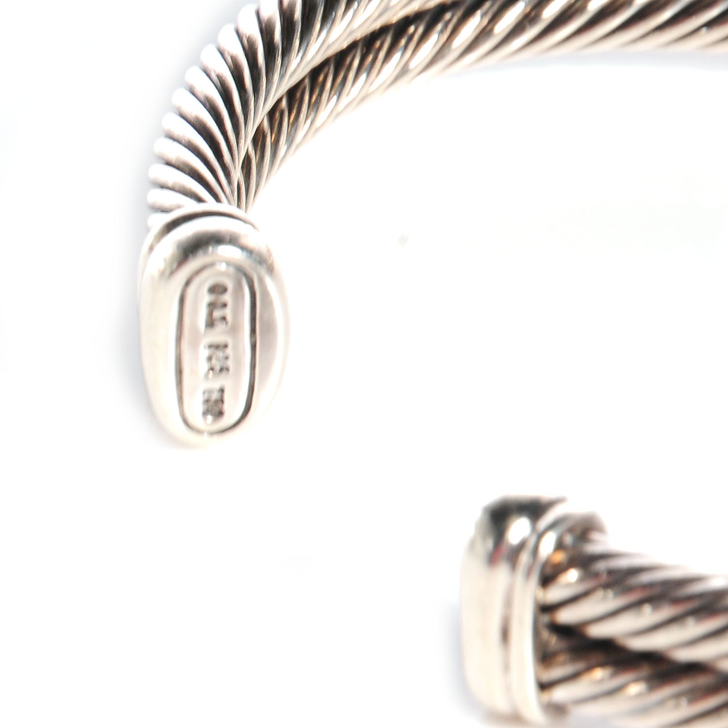 David Yurman Sterling Silver 18K Yellow Gold Blue Topaz Albion Double Station Bracelet 5 of 6