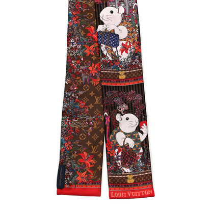 Louis Vuitton Silk Vuittonite Bandeau Brown 2 of 3